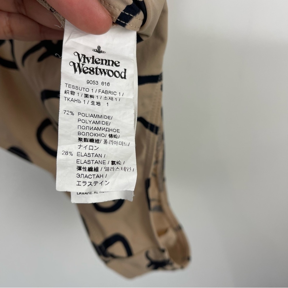 Vivienne Westwood Save the Rainforest One Piece Swimsuit Cut Out Size Medium - Picture 6 of 8